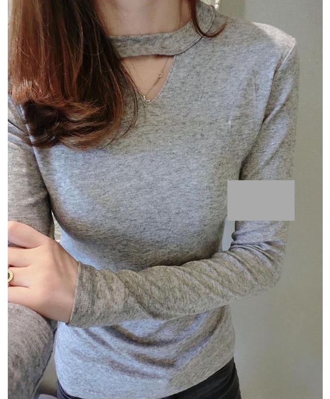 WT6721 Fashion Top Light Grey